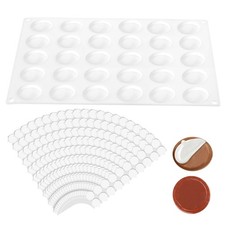 30 Round Hole Silicone Wax Mould with 420Pcs Ear Sticky Dots Kit