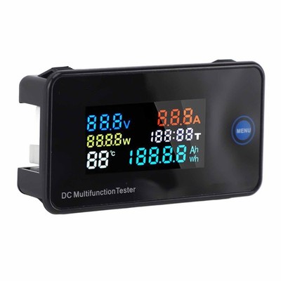 Voltage Current Power Meter Digital Display Color Screen Energy Tester DC Mu SET