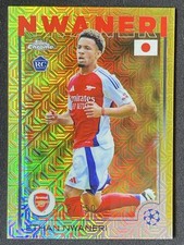 Ethan Nwaneri 2024-25 Topps Chrome UCC Japan Edition Yellow Mojo RC /150 #158