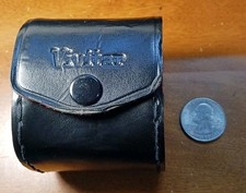 Vintage Vivitar Camera Case Black Red Lined Made In Japan Belt Loop