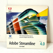 Adobe Streamline 4.0 1997 Windows 95 NT Software CD-ROM PC B2G2