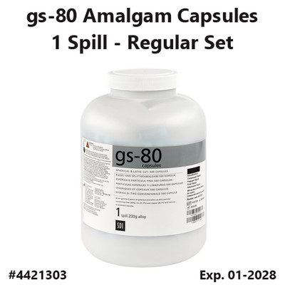 GS-80 Amalgam 1 SPILL - Regular Set #4421303 500 Capsules  Exp. 01-2028