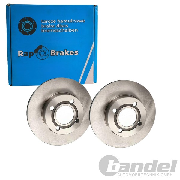 2X RAP Bremsscheiben 256Mm BelÜFtet Vorne Passend FüR Audi 80 Cabriolet Coupe-image