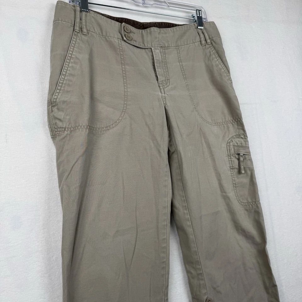 Pantalones cargo vintage Y2K The North Face Libra tiro bajo pierna ancha beige tostado 10 Foto 3 de 4