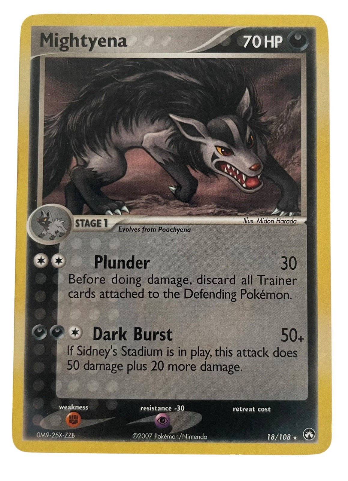 Mightyena 18/108 – EX Power Keepers – Lightly Played Rare Pokémon
