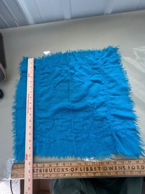 Master Craftsmen Zephyr Wool Blue Scarf Lightweight Fringe Trim