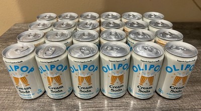 24 CANS - 7.5 oz each - OLIPOP Prebiotic Soda Pop, Cream Soda with Prebiotics