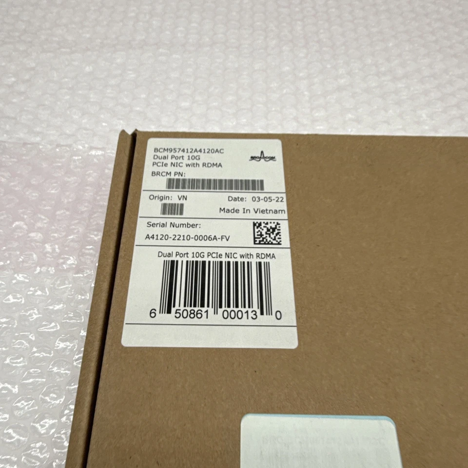 New Broadcom Dual Port 10G PCIe NIC BCM957412A4120AC - Image 2 of 2