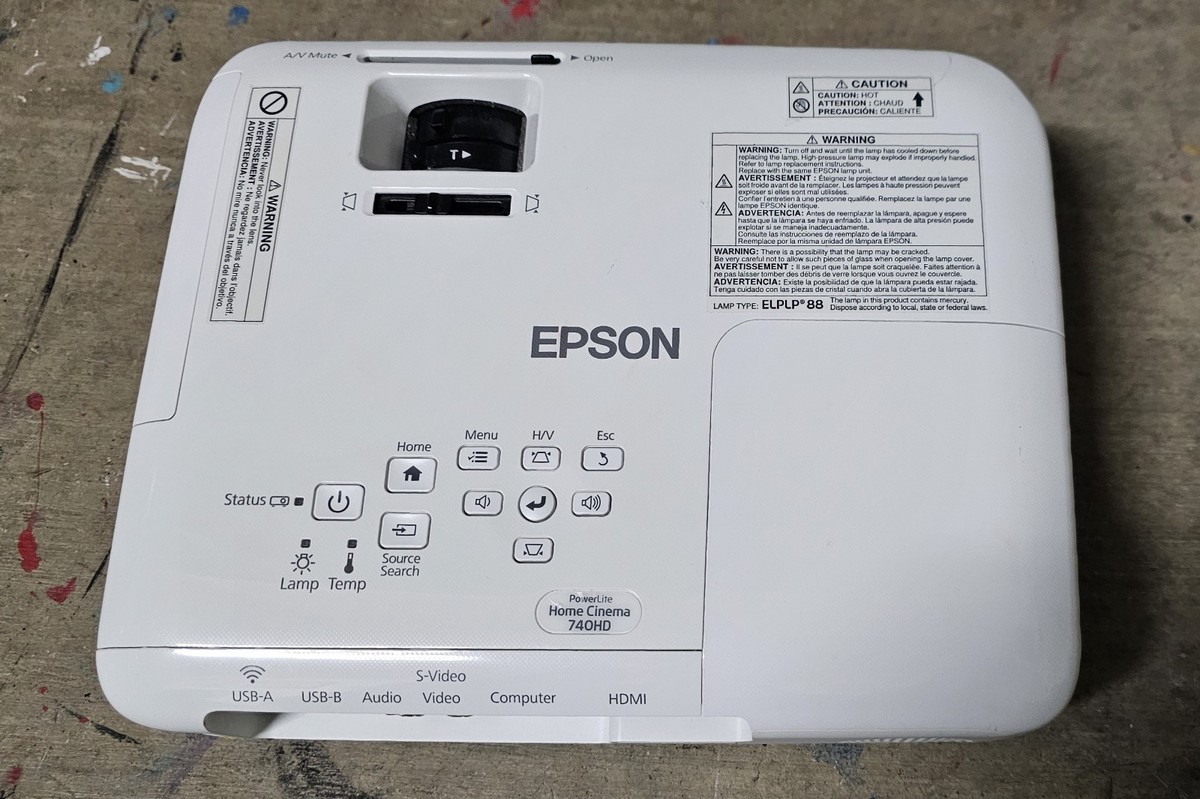 Epson PowerLite Home Cinema 740HD 3LCD Projector | eBay