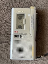 Sony M-540V Clear Voice Microcassette VOR Recorder Doesn  t Spin For Parts only