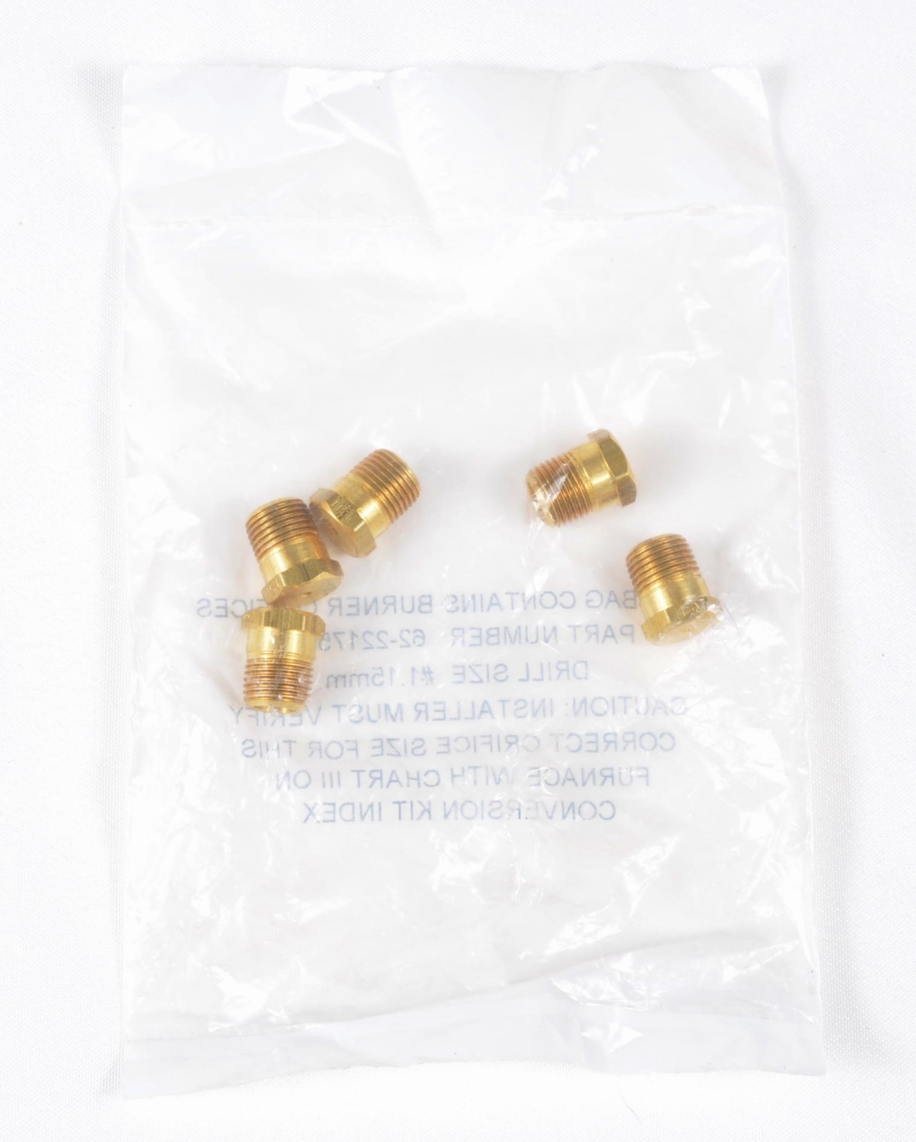 Rheem Furnace Burner Orifice Conversion Kit 62-22175-91 (5 Piece)