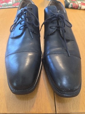 Vero Cuoio Men's Black Dress Shoes Oxford Lace Up Size 12M