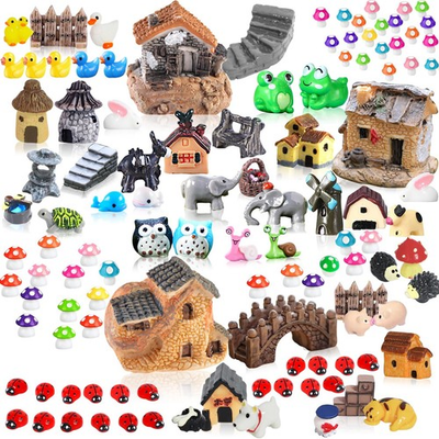 #ad 113 Miniature Fairy Garden Accessories Garden DIY Kit for Dollhouse Decor $23.00