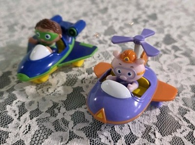 Super Why Flyers Vehicles Lot of 2 PBS Alpha Pig and Wyatt Learning Curve 2009