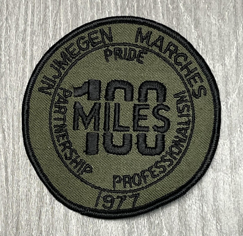 Vintage 1977 Nijmegen Marches 100 Miles Pride Partnership Professionalism Patch