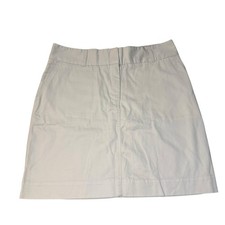 NWT Vineyard Vines Twill Skirt Womens Size 6 Stone Cotton 18.5