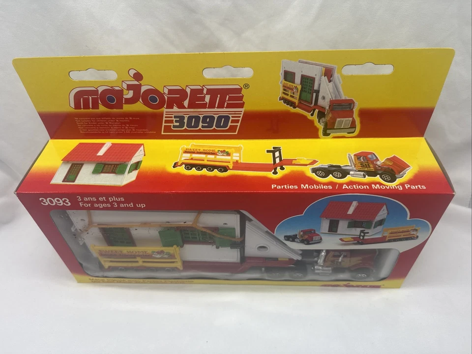 Vintage MAJORETTE 3090 Series Sweet Home House Transporter Trailer Model #3093 - Image 2 of 4
