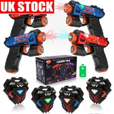 Strike Laser Tag Game 4 Player Battle Set Toy Shooting Gun Blasters For Kids