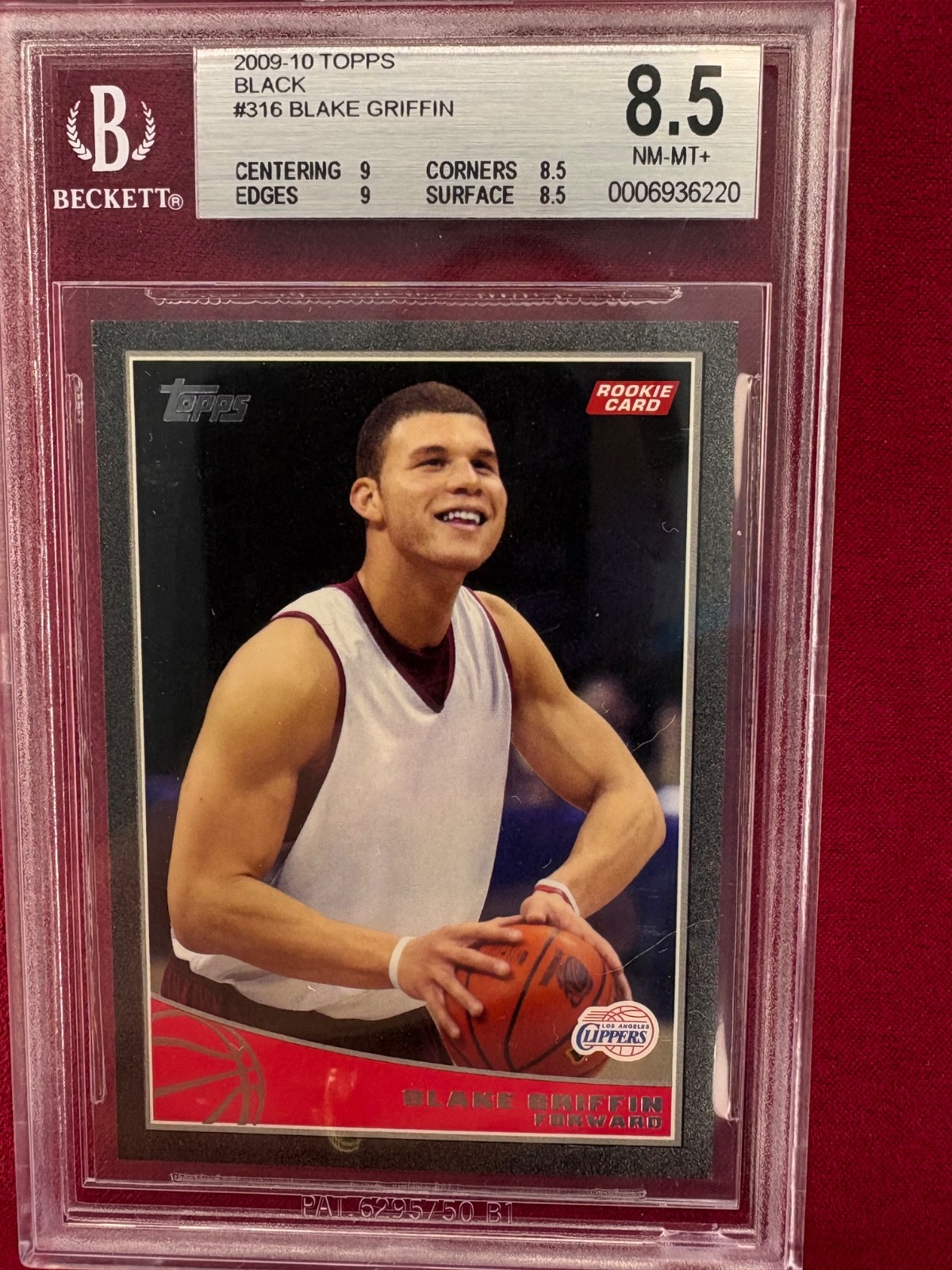Blake Griffin 2009-10 TOPPS BLACK #316 RC 38/50