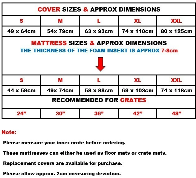 Dog Pet Mattress Bed Replacement Covers Waterproof Canvas Cover - image 2 of 4