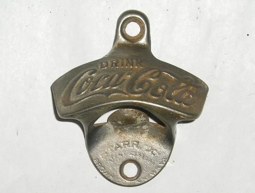 Vintage Coca-Cola Starr X Wall Mounted Bottle Opener – Brown Co. Made in U.S.A.