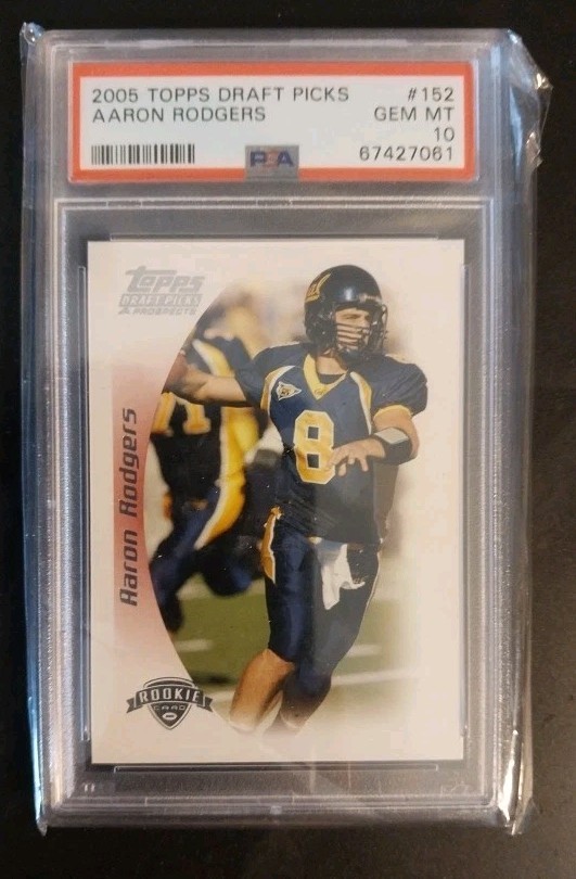 AARON RODGERS 2005 Topps Draft Picks Chrome RC #152 Graded PSA 10 GEM MINT