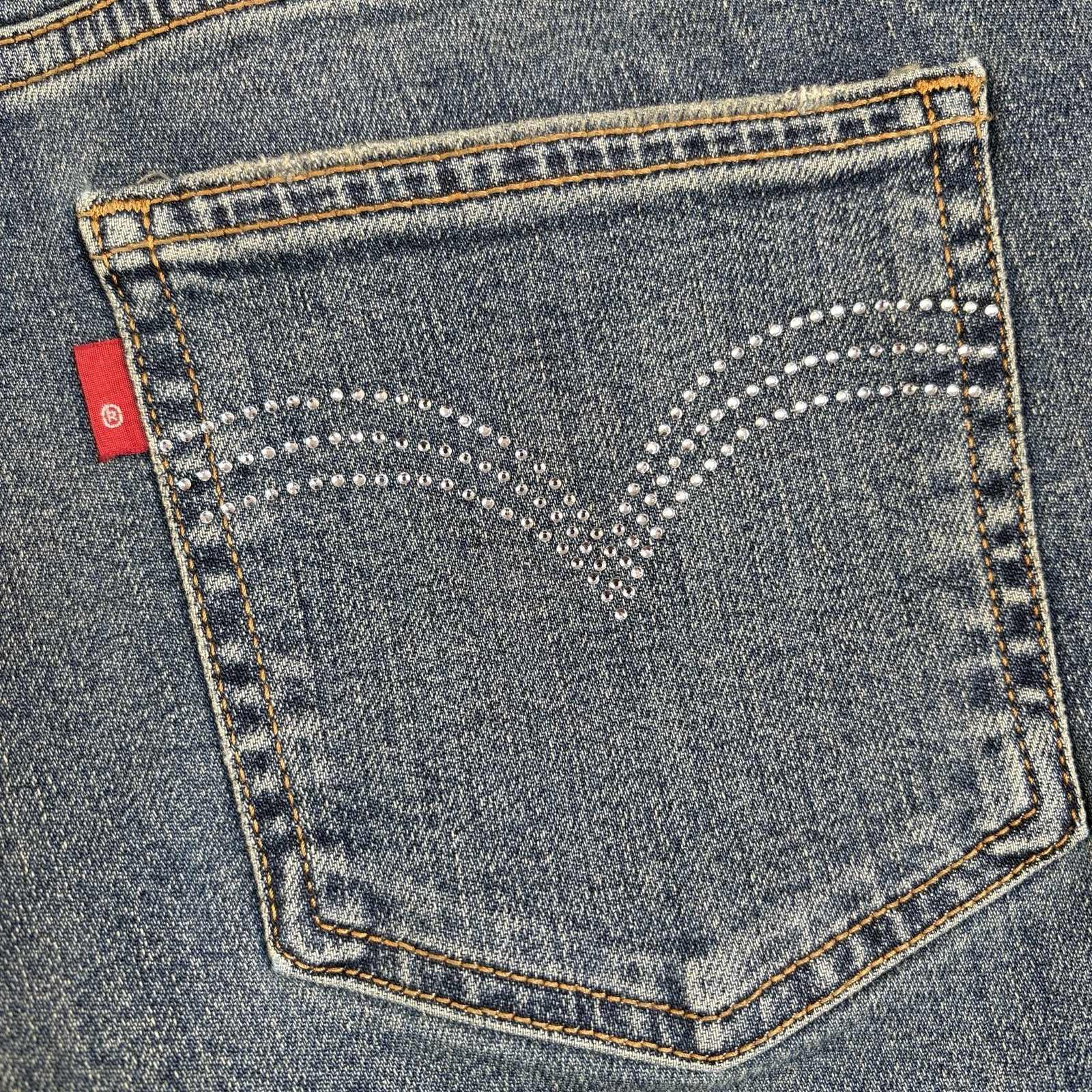 Levi Strauss Womens Superlow Boot Jeans Medium Wash Denim 30x32 Regular - NWT thumbnail 5