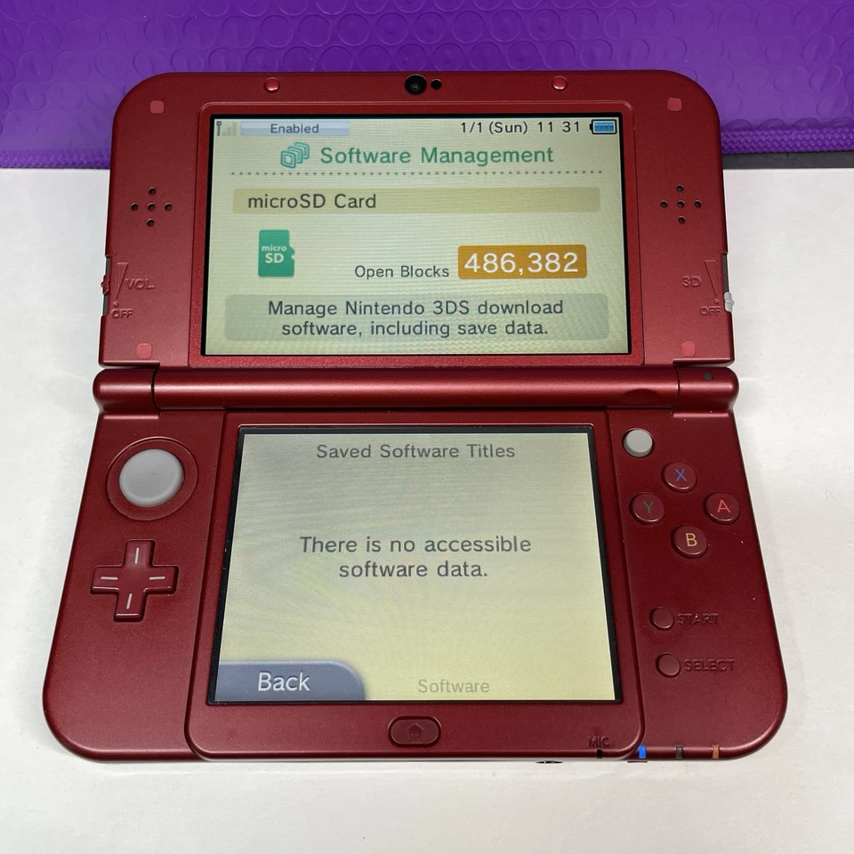 Top IPS "Nuevo" Nintendo 3DS XL 64GB Portátil Rojo Sistema Consola Caja Completa Foto 3 de 4