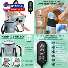 Ice Machine for Knee After Surgery w/Compression, Hip Replacement Cold Therapy