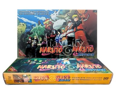 Naruto & Naruto Shippuden Complete DVD 1-720 Episodes & 11 Movies [English Dub]
