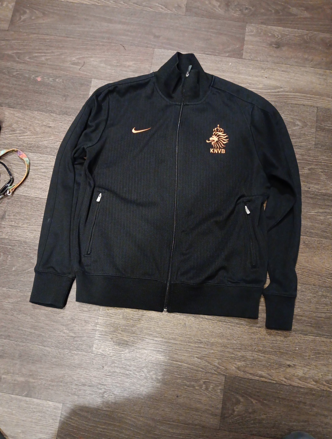 SACAI X NIKE Nike Netherlands Holland Football Giacca Nera Calcio Pista Top Uomo Rara Taglia L