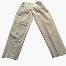 Lee Casuals Khaki Pants Wrinkle Free Youth Boys Size 14 L Cotton Stretch Waist