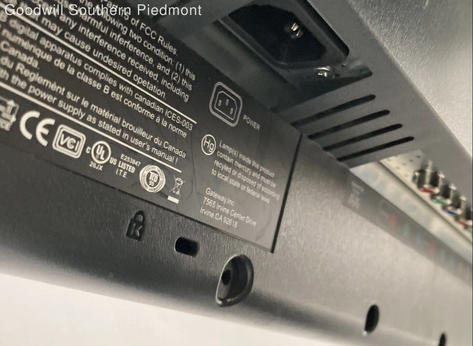 Gateway LP2407 24" 1920x1200 DVI-D VGA LCD Computer Monitor - Tested - Image 4 of 4