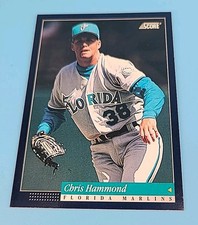 1993 Pinnacle Chris Hammond #124 Score Florida Marlins Baseball Card