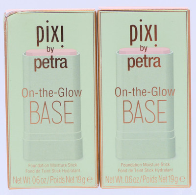 Pixi by Petra On-The-Glow Base Cream Foundation Moisture Stick 2 Pack 0.6 oz Ea
