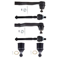 6x Front Lower Ball Joints 4set Inner Outer Tie Rods For 1994-1997 Acura Integra