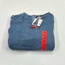 Lands' End Women's Lyocell Tiered Midi Dress, Blue, Size M