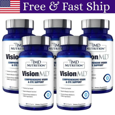 #ad #ad 1MD Nutrition VisionMD Eye Vitamin CARMIS Eye Supplement 30 Softgels 5 Pack $63.95