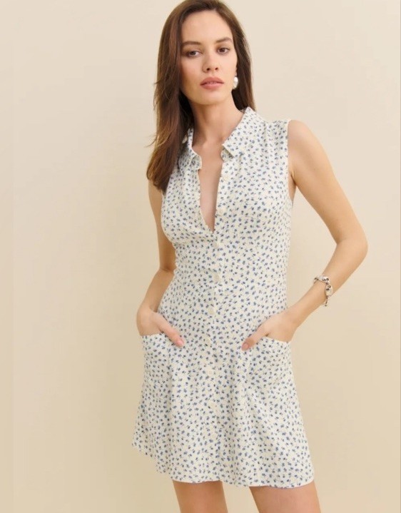 Reformation Chandrika Dress In Hanna SZ 6 NWT 