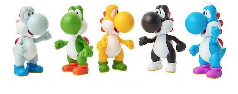 Фигурка Йоши Super Mario World of Nintendo 2,5 дюйма упаковка 5 шт. - Изображение 2 из 2