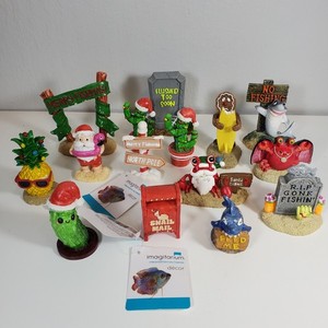 Lot 15 Aquarium Fish Tank Decor Holiday Christmas Halloween Top Fin Imagitarium