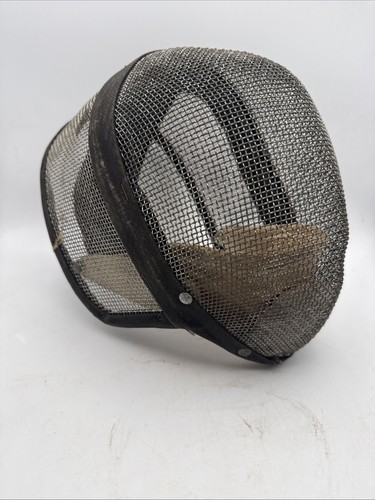 Vintage Castello NYC Fencing Helmet/Mask - Neck Guard - Metal Mesh