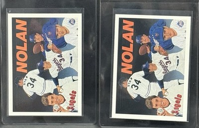 1991 UPPER DECK NOLAN RYAN HEADER CARD #18 LOT OF 2 CARDS
