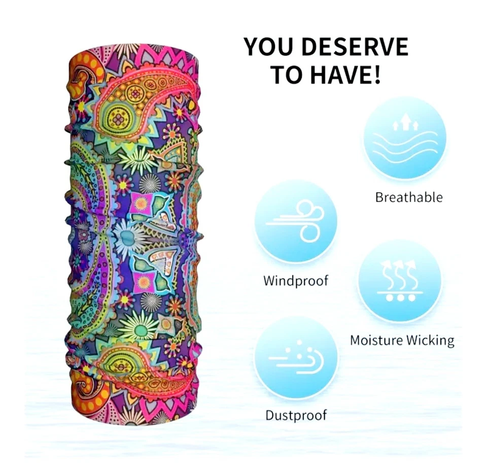 Máscara Facial Premium Cubierta Bufanda Bandana Cuello Polaina Tubo Mágico Infinity Snood 104 Foto 4 de 4