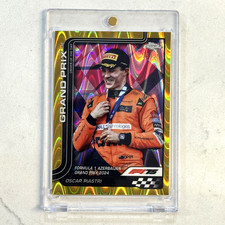2025 Topps Chrome Formula 1 F1 #138 OSCAR PIASTRI Gold Raywave Refractor /50
