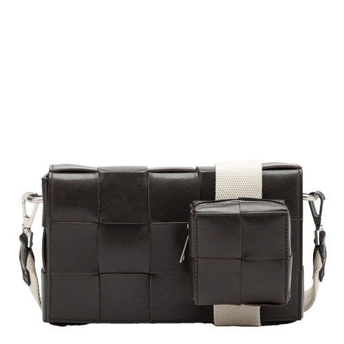 BOTTEGA VENETA Cassette Dark Brown Shoulder Bag New & Authentic