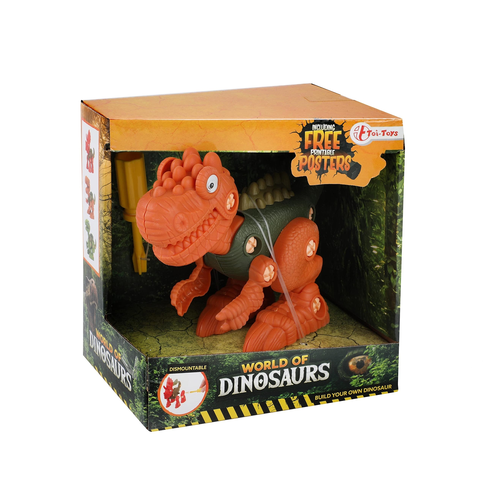 Toi-Toys World of Dinosaurs Construction Toy - Random Colour - Toy for Disassemb