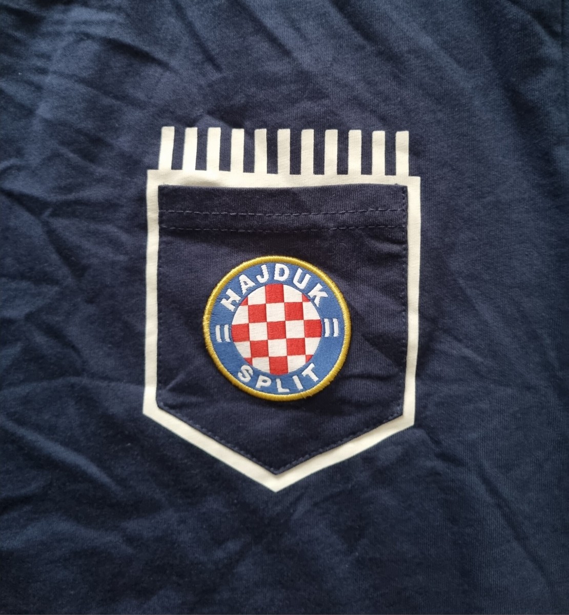 T-shirt Hajduk Split Macron - Coton - Taille 2XL - Bleu - Occasion