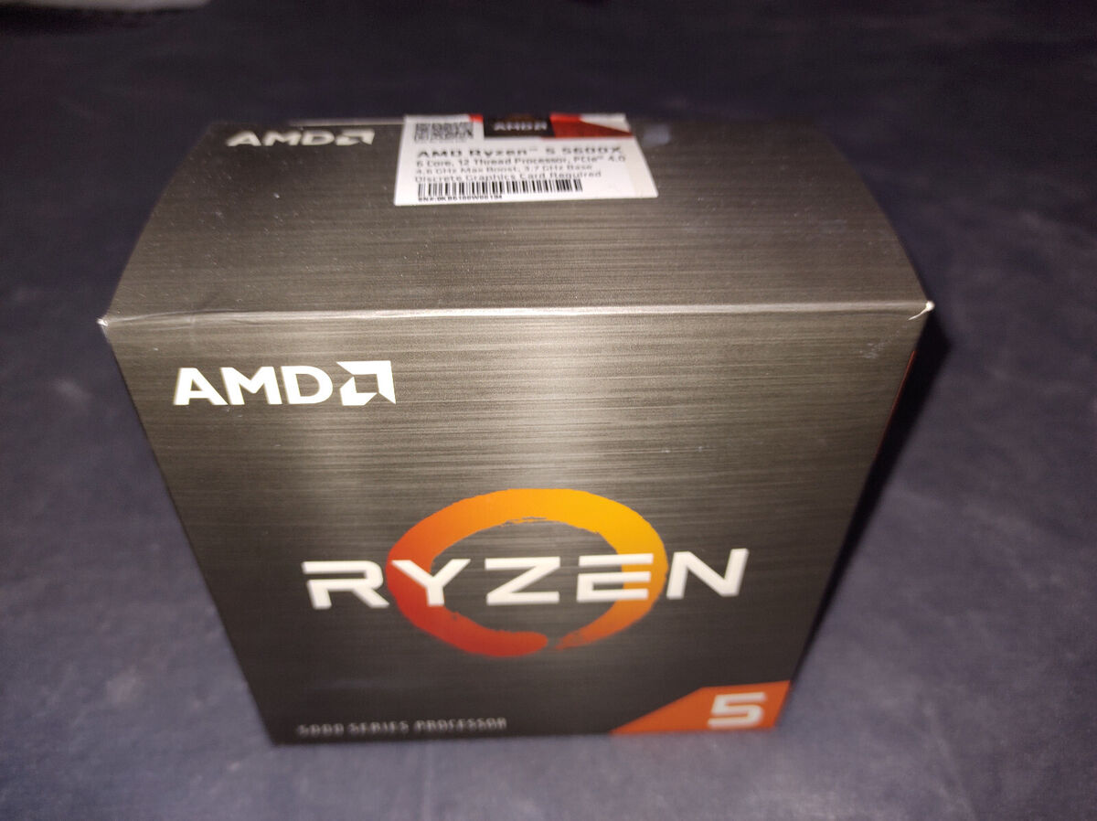 AMD Ryzen 5 5600 Processor (3.5 GHz, 6 Cores, Socket AM4 AMD Ryzen 5 5600 Processor (3.5 GHz, 6 Cores, Socket AM4