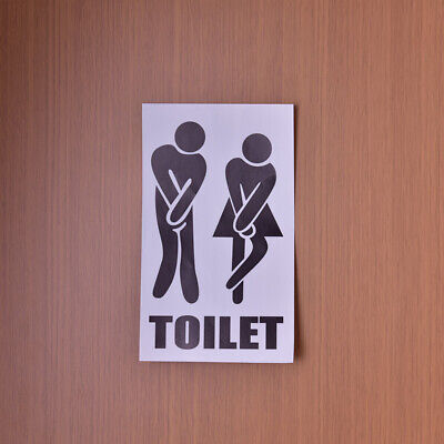 Funny Toilet Door Sign Vinyl Sticker Decal Wall WC Bathroom Man Woman Wall Y YK